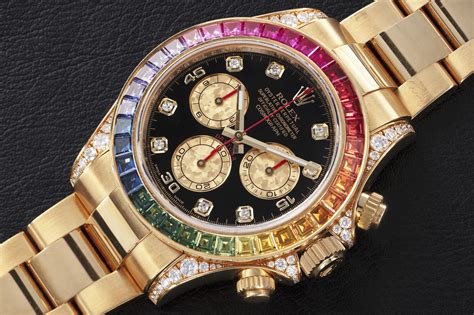 rolex daytona rainbow with diamonds|Rolex daytona rainbow for sale.